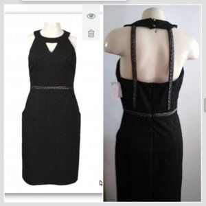 NWT Jessica Simpson Cut Shoulder Open Back Dress